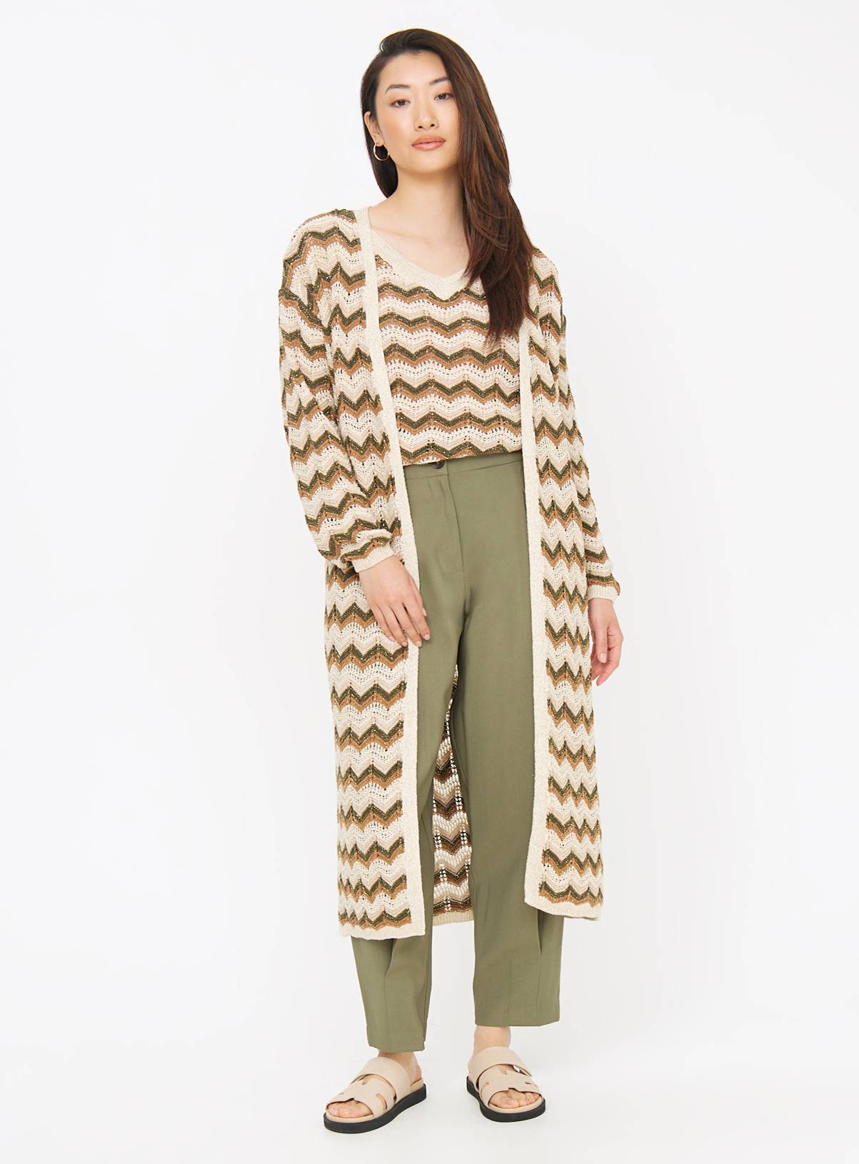 Metallic Chevron Stripe Sleeveless Top 10 - Image 3